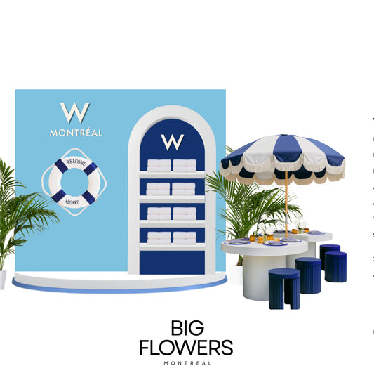 Custom Tables and Benches with Umbrella Option