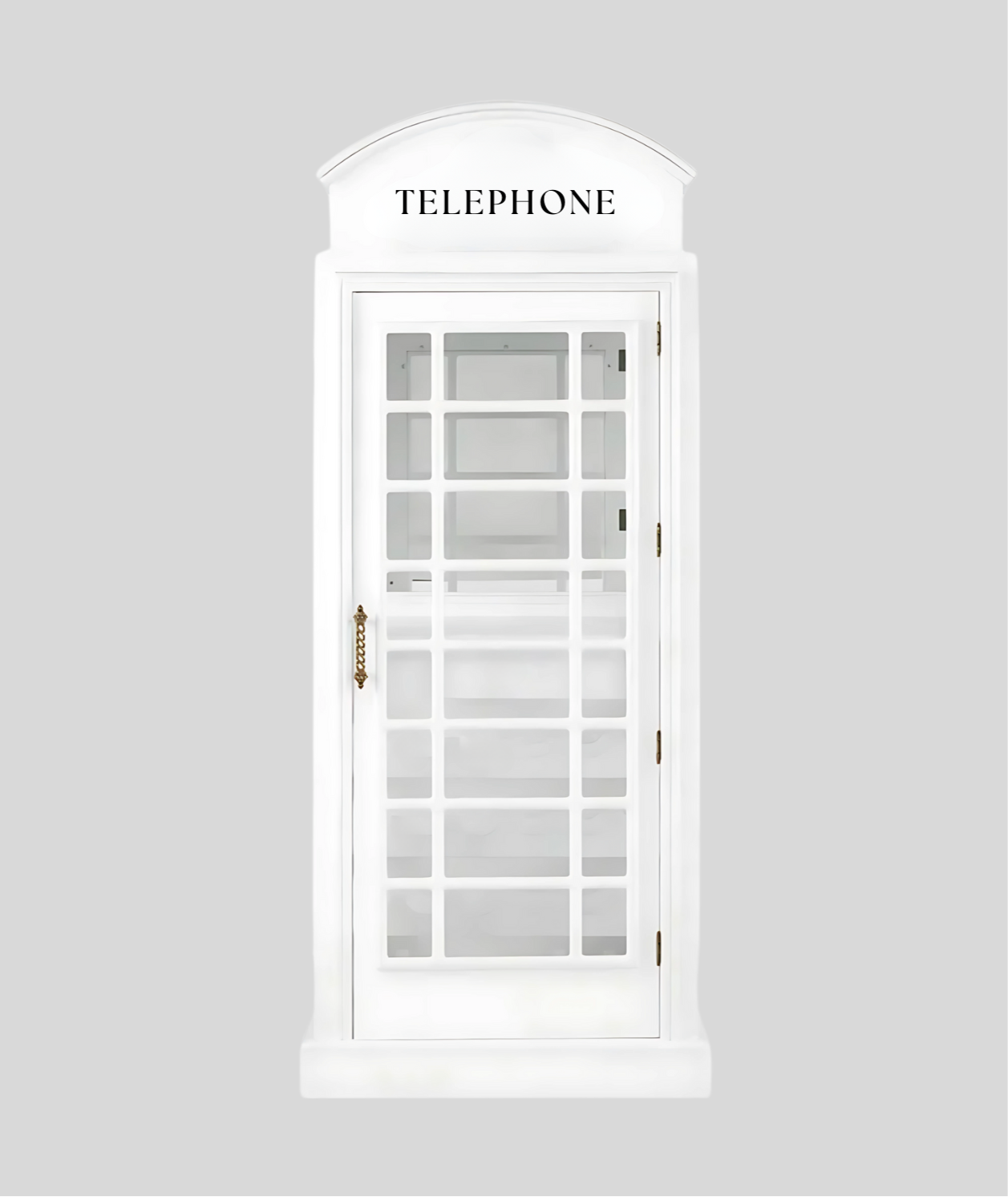 A modern take on a classic icon, this all-white telephone booth is a striking decor piece designed to create unforgettable moments at events, pop-ups, and brand activations.